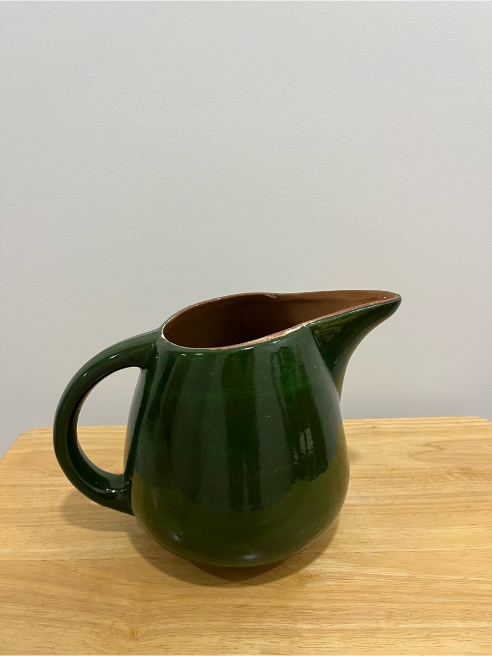 Vintage Stangl Pottery Green Mill Pitcher 1/2 Pint